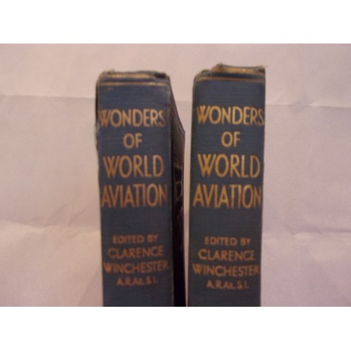 10 - 2 Volumes Of Wonders Of World Aviation, Edited By Clarence Winchester