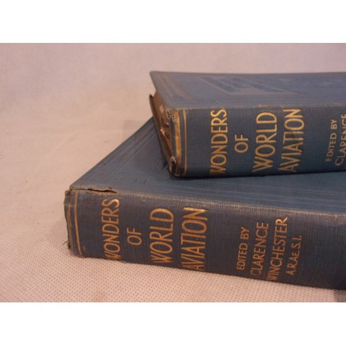 10 - 2 Volumes Of Wonders Of World Aviation, Edited By Clarence Winchester