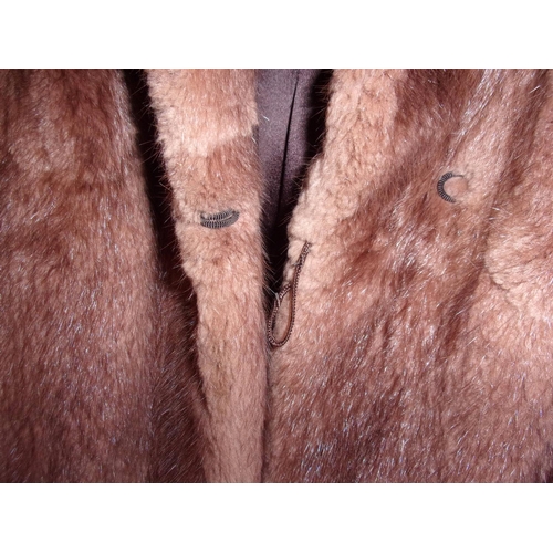 21 - 1 Large Light Colour Fur Coat With Oxford Street Label