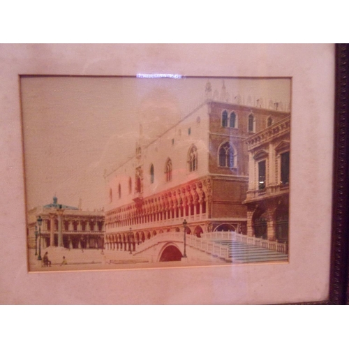 25 - Vintage Framed And Glazed Hand Colour Picture Of A Venetian Scene