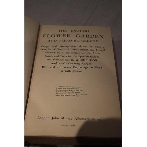 103 - Antique Book - The English Flower Garden 1899