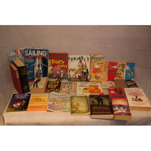 129 - Large Selection of Both Children and Adult Books