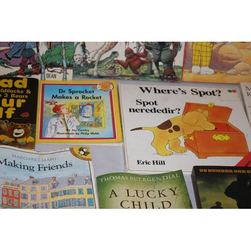 129 - Large Selection of Both Children and Adult Books