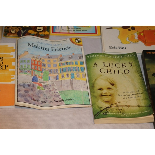 129 - Large Selection of Both Children and Adult Books