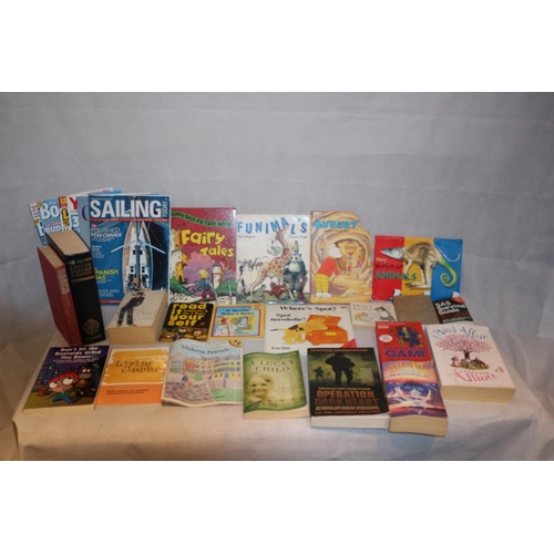 129 - Large Selection of Both Children and Adult Books