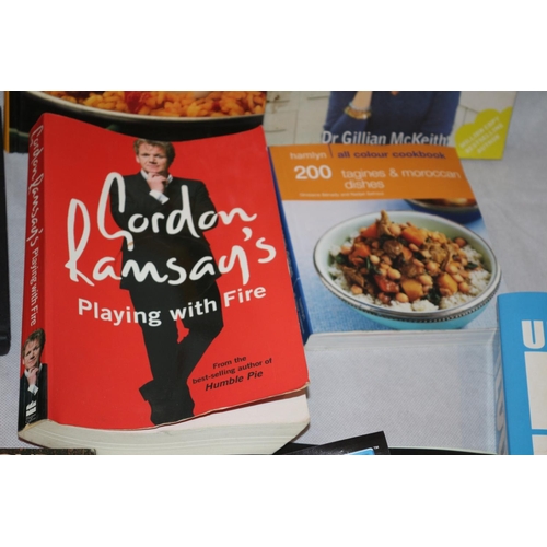 30 - Good quantity of cookery books, including Gordon Ramsey