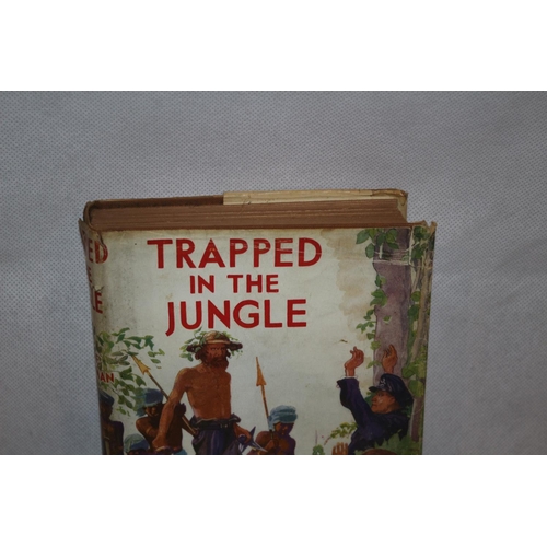 36 - Vintage Book with Dustcover - Trapped in the Jungle