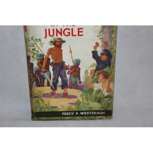 36 - Vintage Book with Dustcover - Trapped in the Jungle