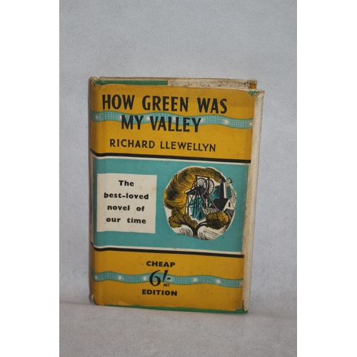 37 - Vintage Book with Dustcover - How Green Was My Valley