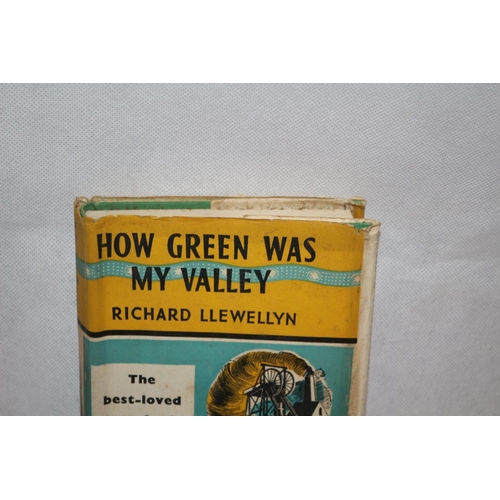 37 - Vintage Book with Dustcover - How Green Was My Valley