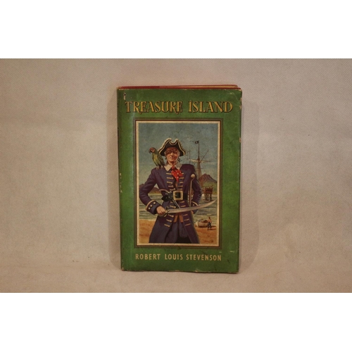 38 - Vintage Book with Dustcover - Treasure Island