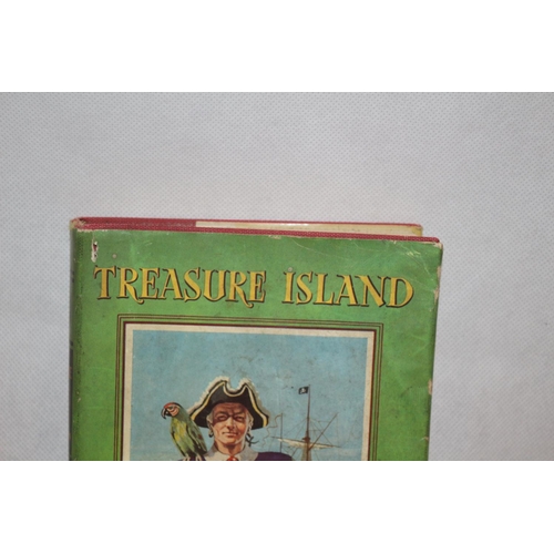 38 - Vintage Book with Dustcover - Treasure Island