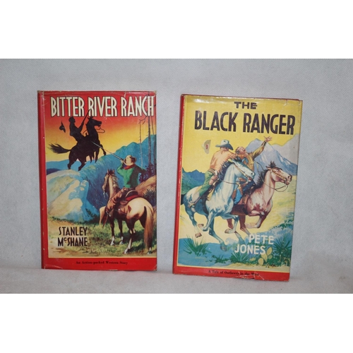 41 - Pair of Vintage Books with Dustcovers - Bitter River Ranch & The Black Ranger