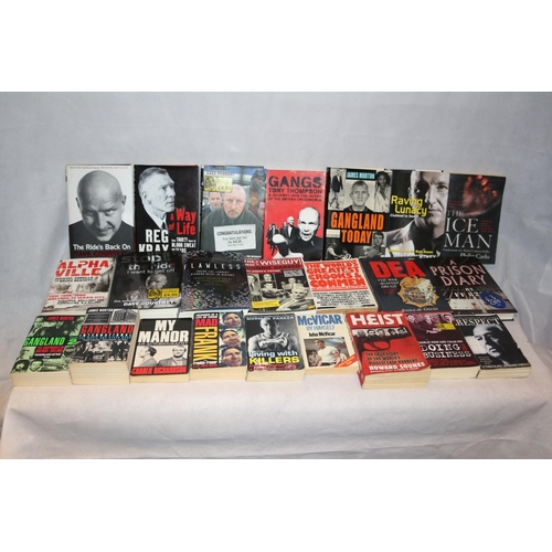 54 - Large Selection of Books based round Crime and Gang Life