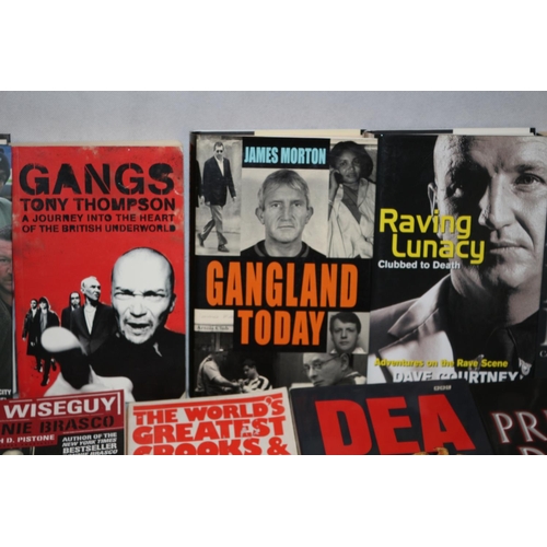 54 - Large Selection of Books based round Crime and Gang Life