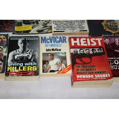 54 - Large Selection of Books based round Crime and Gang Life