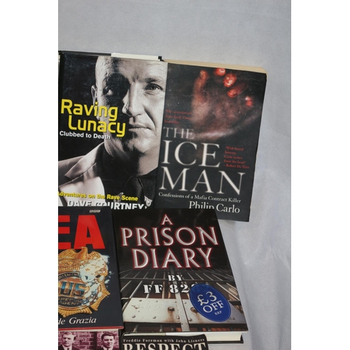 54 - Large Selection of Books based round Crime and Gang Life