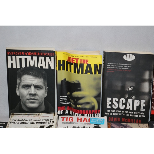 55 - Good Selection of Books based around Prison Life and Crime