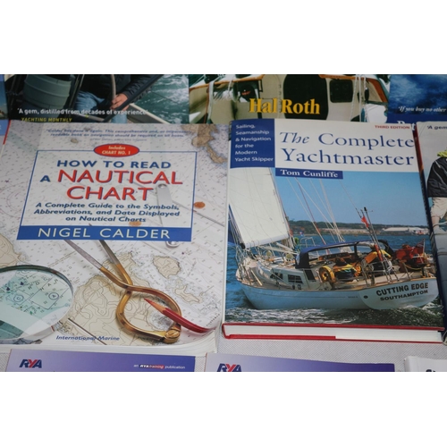 56 - Large Selection of Books, Many Hardback - based around Sailing and Learning to Sail