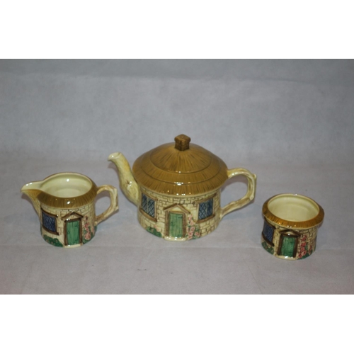 72 - Trio of Sylvac Cottage Ware Items