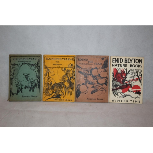 89 - 4 x Round the Year Books by Enid Blyton