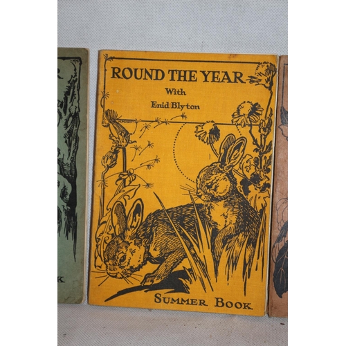 89 - 4 x Round the Year Books by Enid Blyton