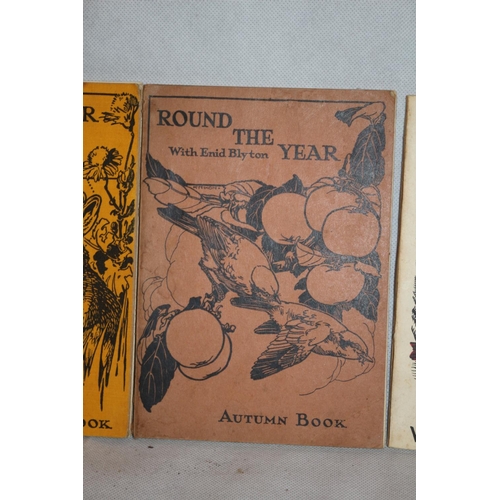 89 - 4 x Round the Year Books by Enid Blyton