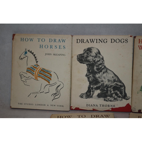 90 - Vintage Books - How to Draw with Dustcovers