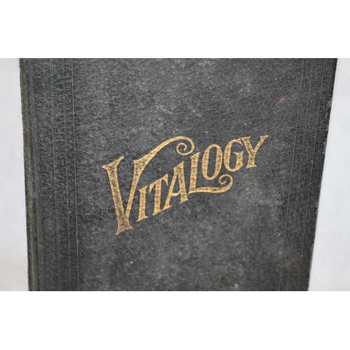 92 - Antique Book - Vitalogy with Pull Out Diagrams