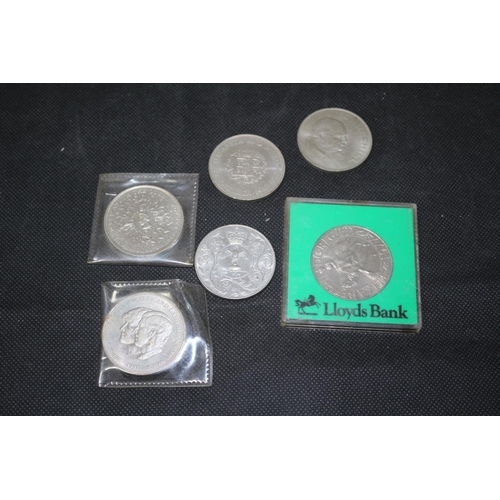 166 - 6 Assortments of Commemorative Coins