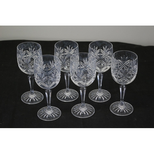 183 - 6 Edinburgh Crystal Wine Glasses