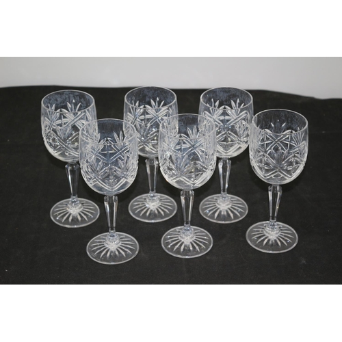 183 - 6 Edinburgh Crystal Wine Glasses