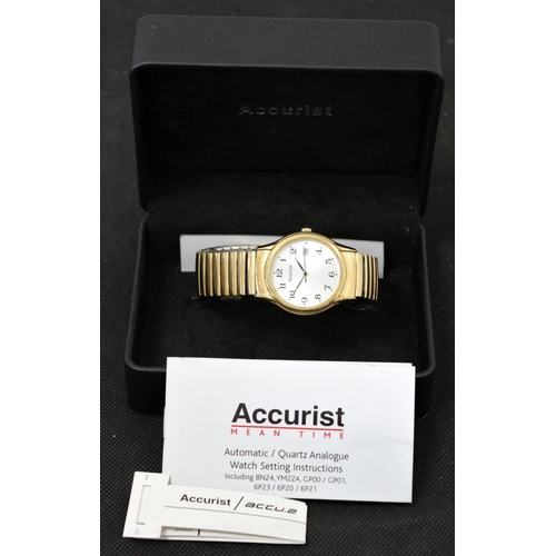 186 - Accurist Wrist Watch Complete In Box with Documents