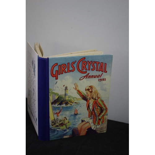 193 - Vintage Book Dated 1951 Titled Girl's Crystal Annual