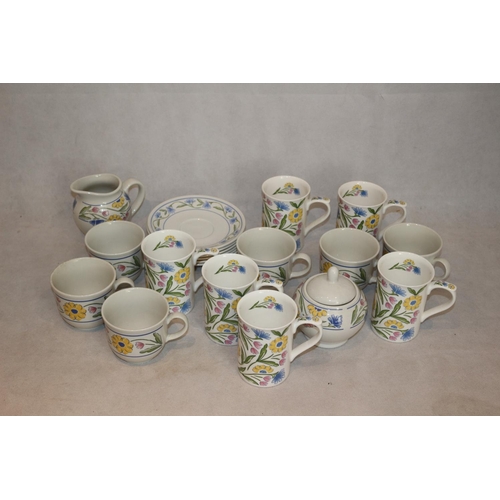 528 - Floral Patterned Breakfast Ware