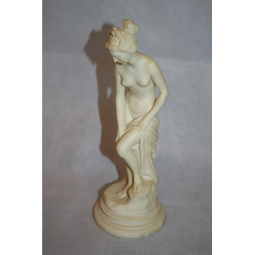 533 - Statue Of A Naked Composite Lady In Pose Stands 24CM High Marked Pegasus Greece. a/f