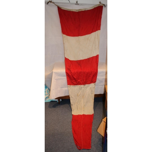 537 - Very Large Red And White Flag May Be Of Naval Origin