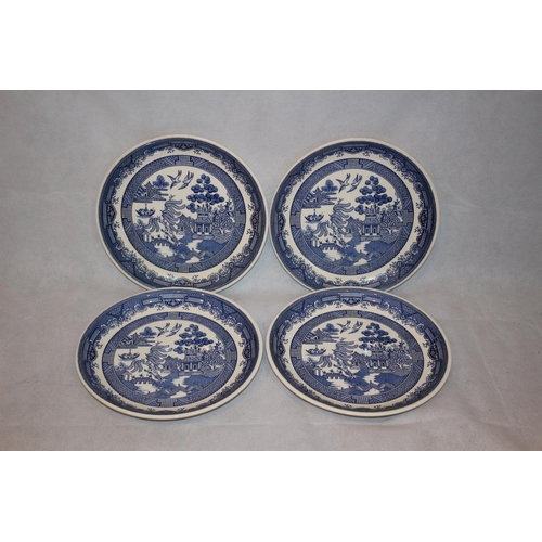 545 - 4 X Biltons of Staffordshire Blue and White Plates