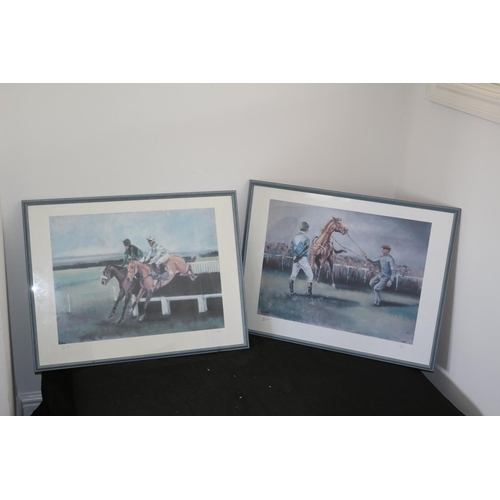 548 - 2 Limited edition Signed Horse Racing Prints 35/250 35/41