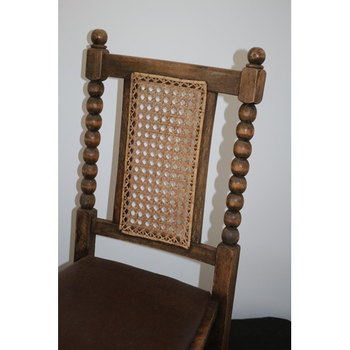 549 - Childs Wooden Cut down Dobbin Chair with Bergere back