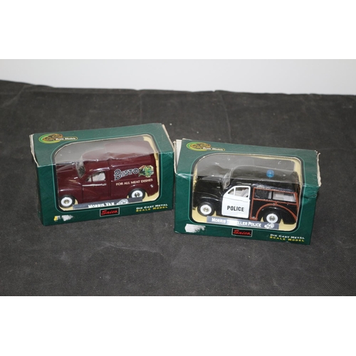 554 - 2 Saico Diecast model Vehicles, Morris Van and Police Vehicle