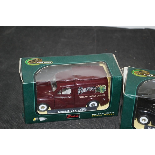 554 - 2 Saico Diecast model Vehicles, Morris Van and Police Vehicle