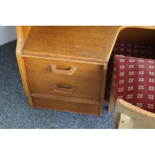 561 - 1950's G-Plan - Brandon Dressing Table With Mirror, Glass Shelf and glass Tops, Comes Complete with ... 