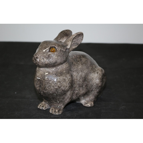 372 - Winstanley Rabbit with Glass Eyes - Size 3 - Marked on Base