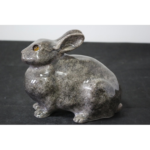 372 - Winstanley Rabbit with Glass Eyes - Size 3 - Marked on Base