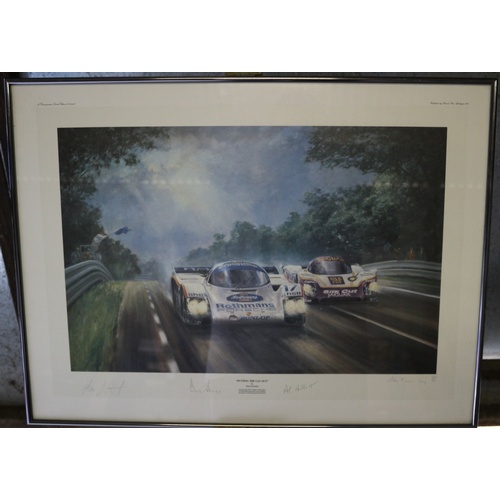 399 - Very Rarely Available - Limited Edition Print of the 1987 Le Mans 24hr Race Winning Team - 'Putting ... 