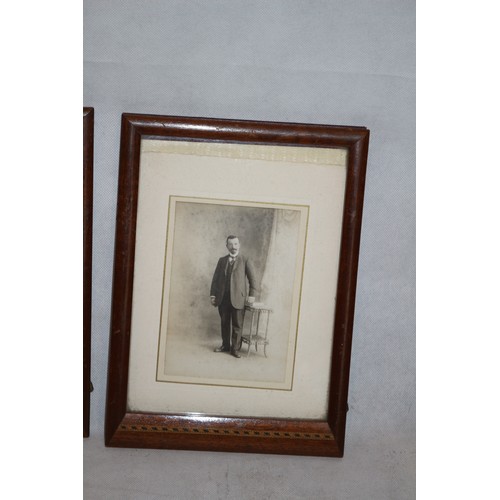 5 - Framed And Glazed Photo's Of Victorian Lady And Gentleman