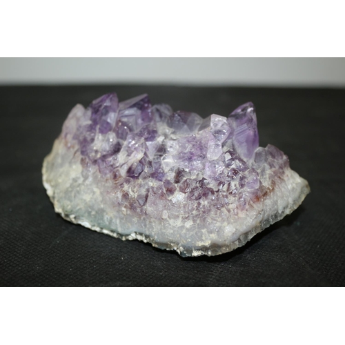 47 - 2 Pieces of Natural Stone 1 of Amethyst and the other Rose Quartz mounted by a dragonfly with Variou... 