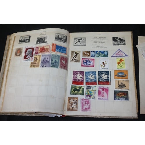 53 - A Collectors Stamp Album with a Good assortment of Stamps from around the World. We are Lead to Beli... 