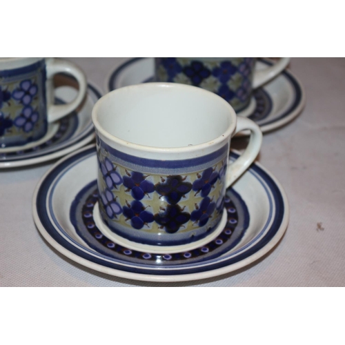 57 - A Mid-Century 27 Piece Royal Doulton Tangier Pattern  Dinnerware